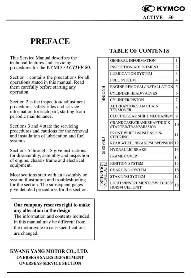 KYMCO Active 50 User manual