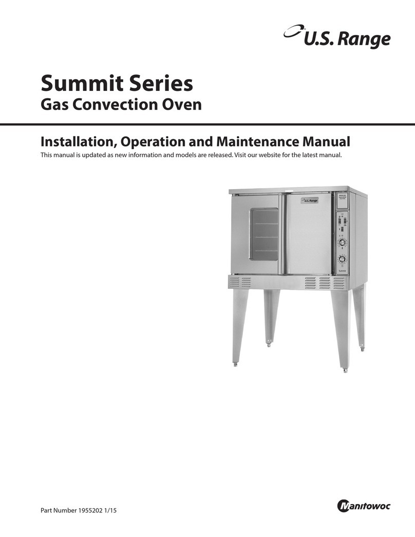 U.S. Range Manitowoc Summit series Instruction manual