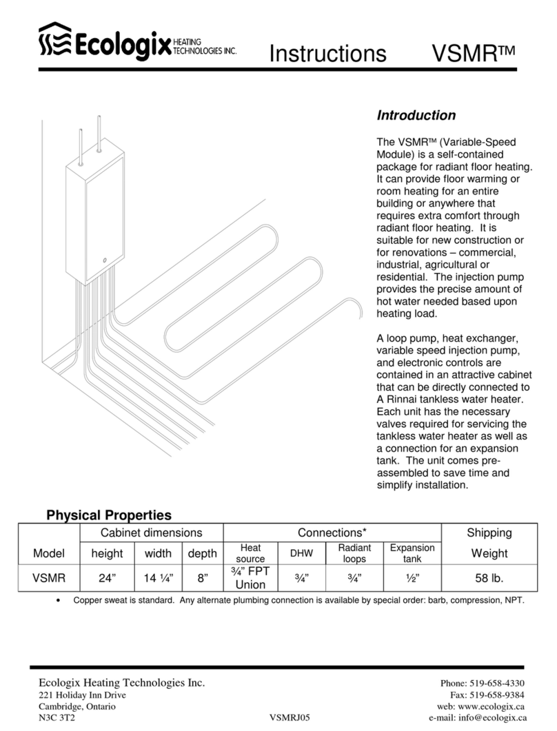Ecologix VSMR Instruciton manual
