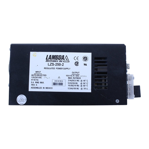Lambda LZS-250-1 User manual Lambda LZS-250-1 User manual
