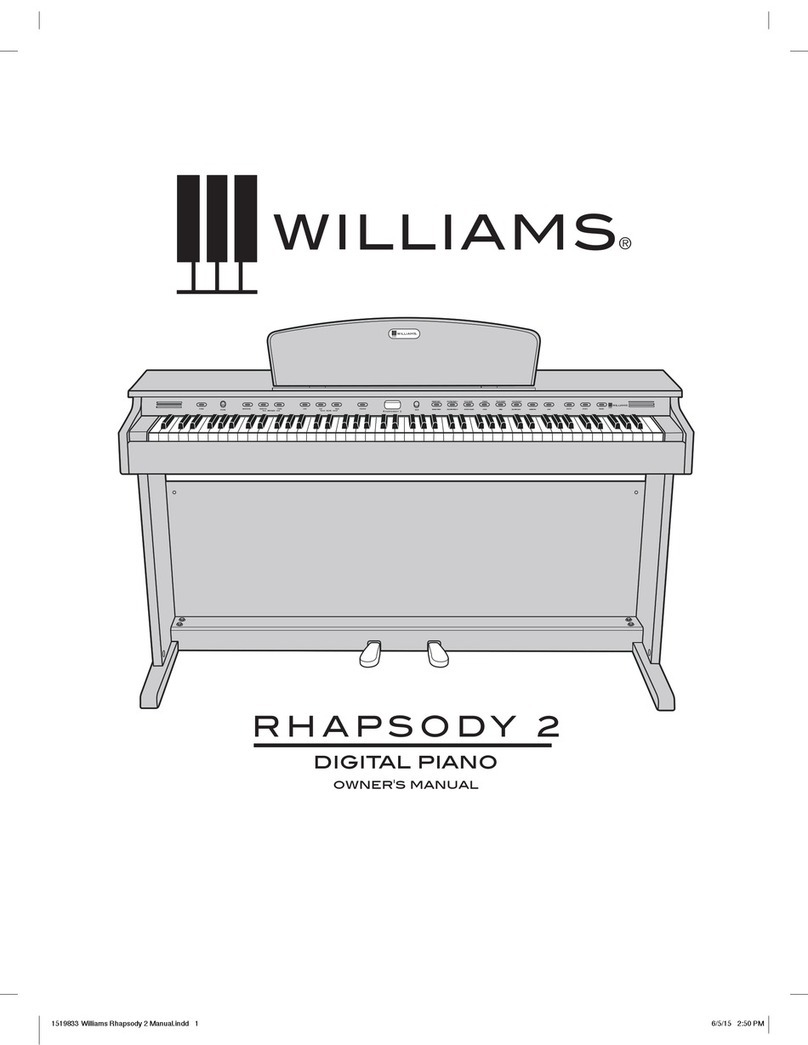 Williams RHAPSODY 2 User manual