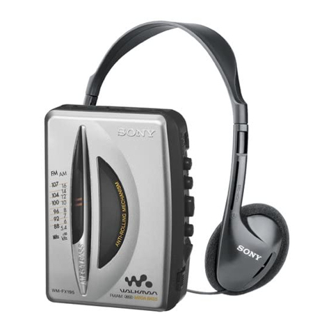 Sony Walkman WM-FX193 User manual