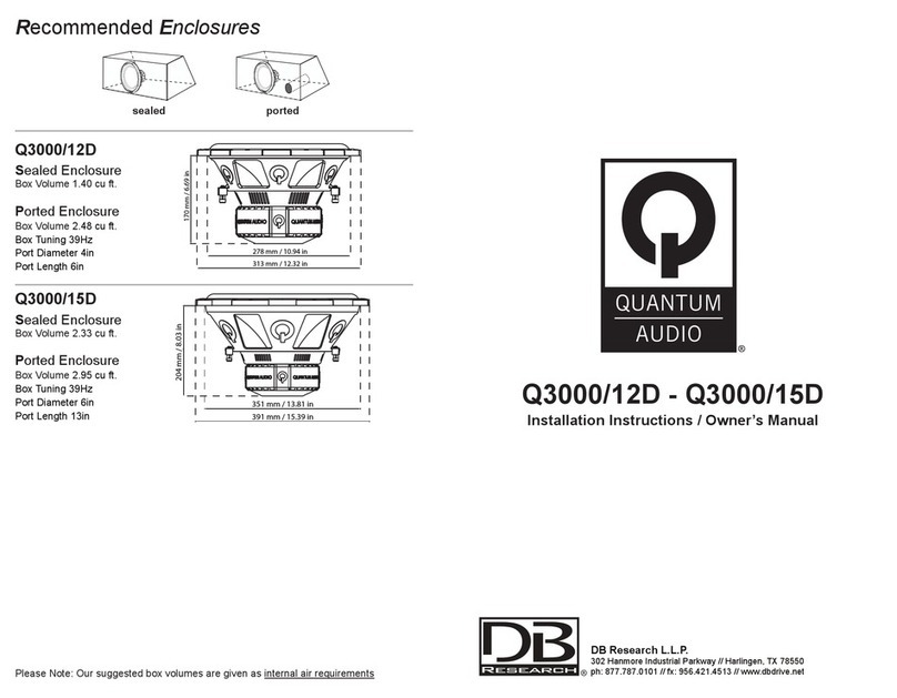Quantum Audio Q3000/12D Service manual