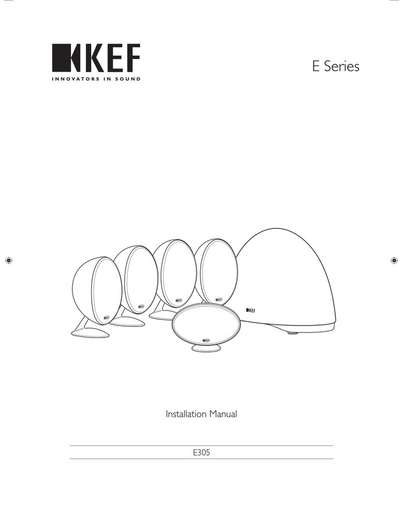 KEF E Series User manual