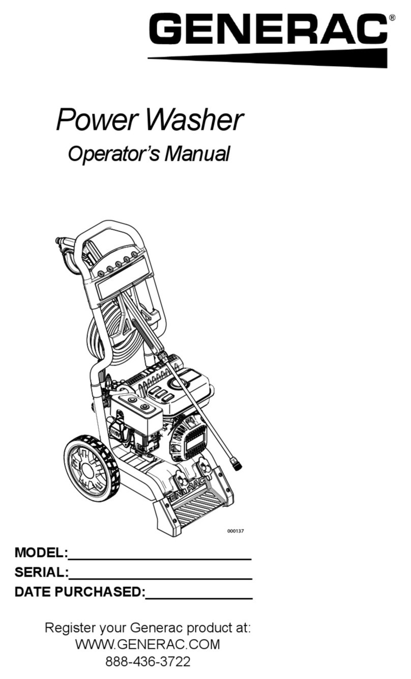 Generac Power Systems Power Washer User manual Generac Power Systems Power Washer User manual