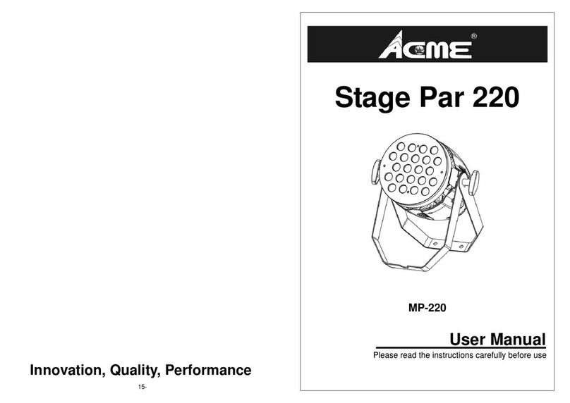 ACME Stage Par 220MP-220 User manual