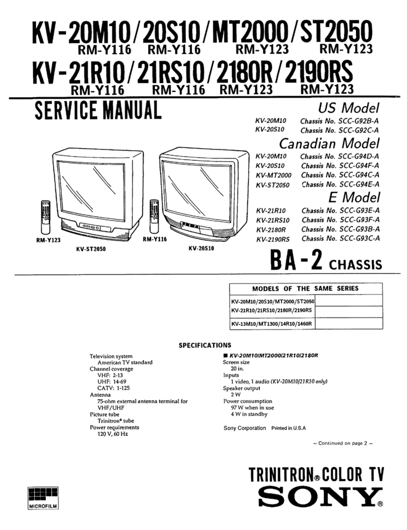Sony KV-20M10 Service manual