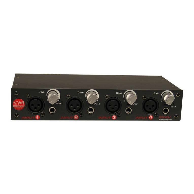 SM Pro Audio SM PR4 operating manual