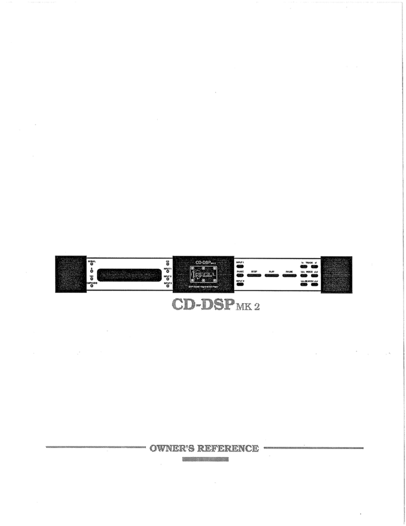Krell Industries CD-DSP mk2 Owner's reference