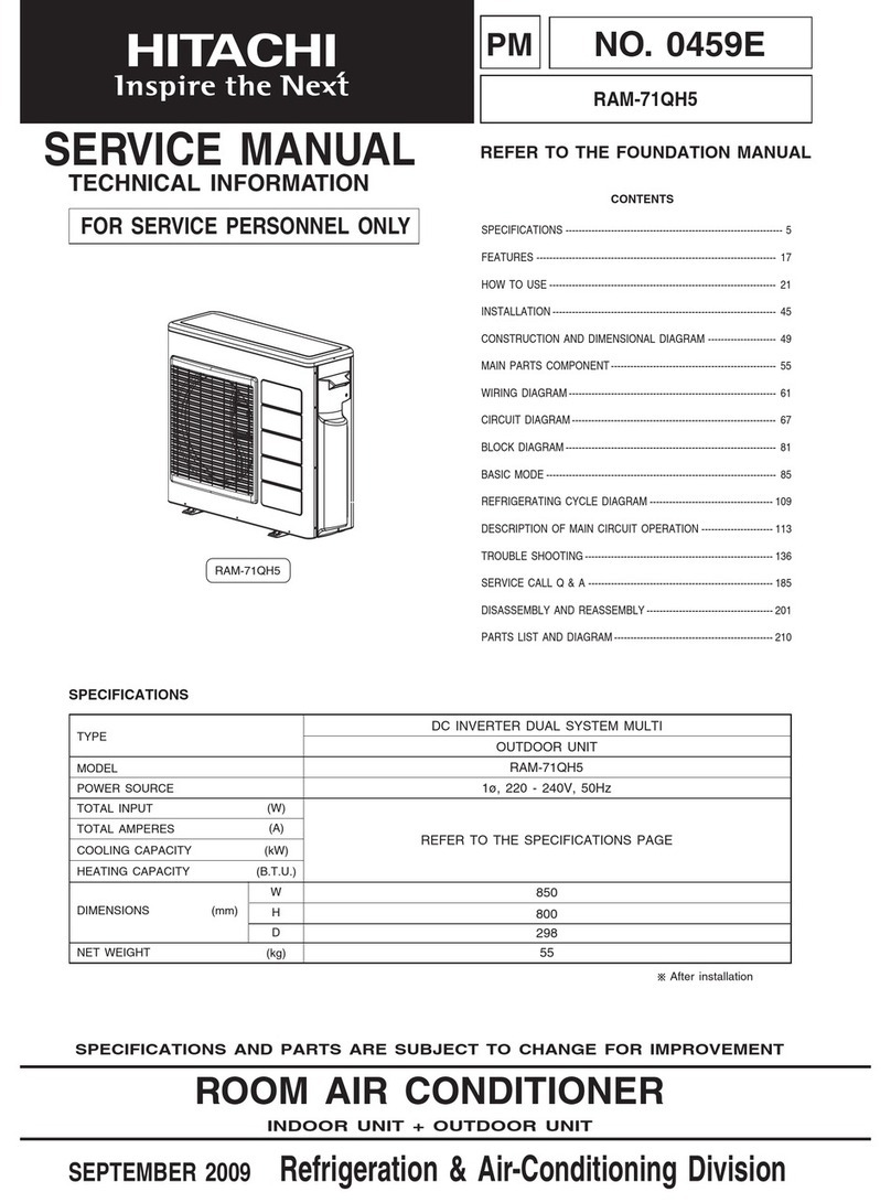 Hitachi RAM-71QH5 User manual