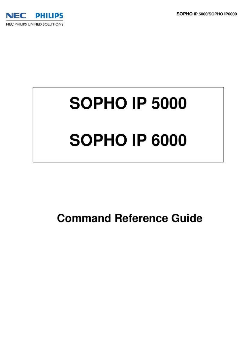 NEC SOPHO IP 5000 Command reference guide