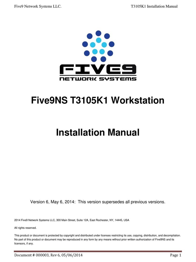 Five9NS T3105K1 installation manual