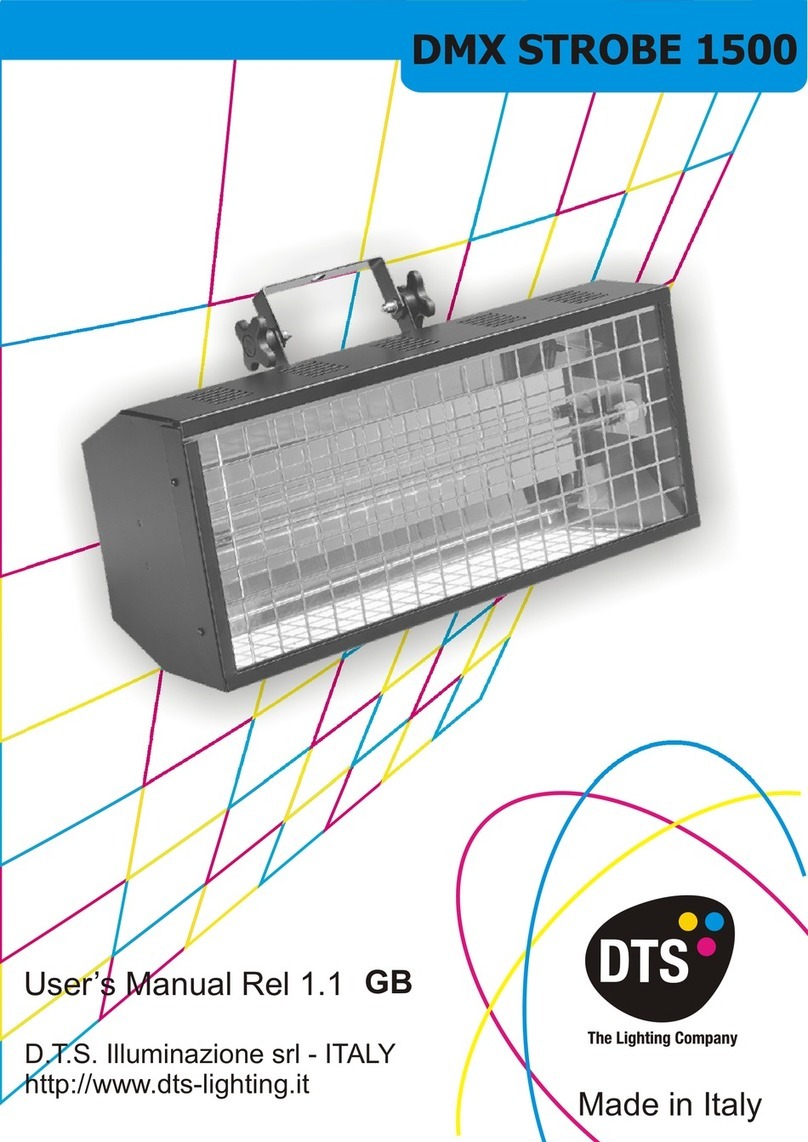 DTS Dmx Strobe 1500 User manual