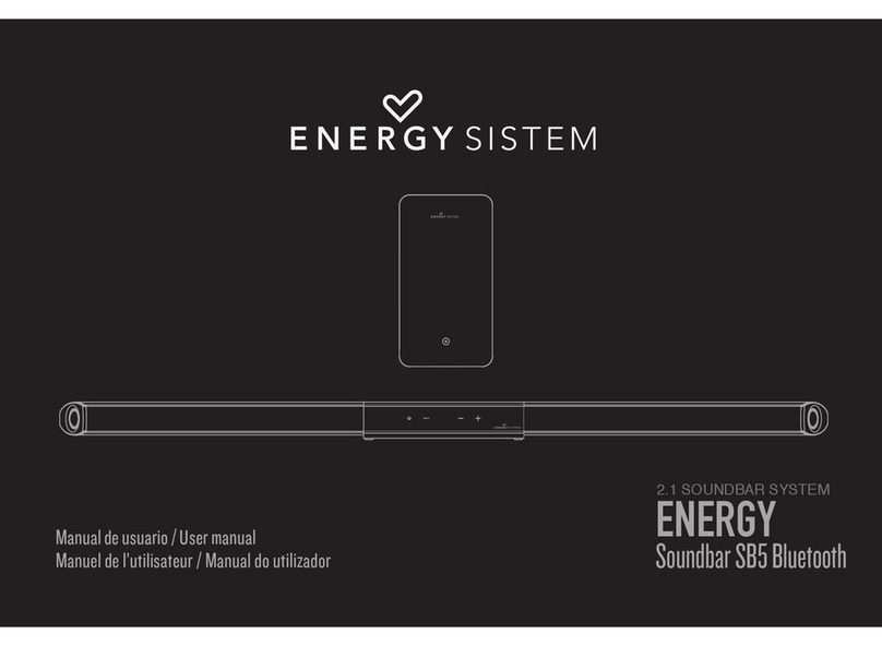 ENERGY SISTEM Soundbar SB5 Bluetooth User manual