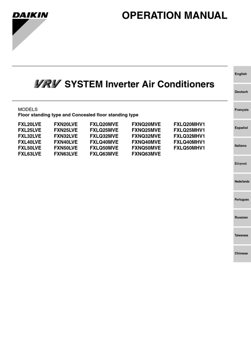 Daikin FXLQ20MHV1 User manual