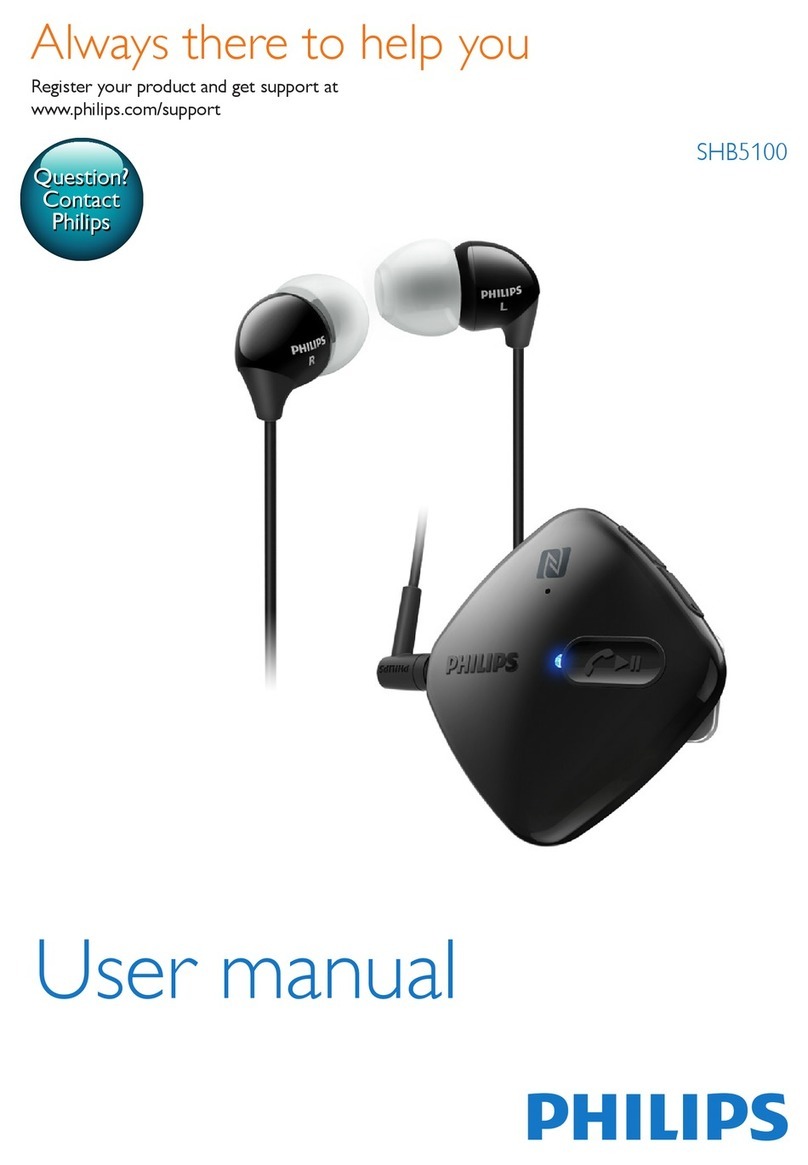 Philips SHB5100 user manual