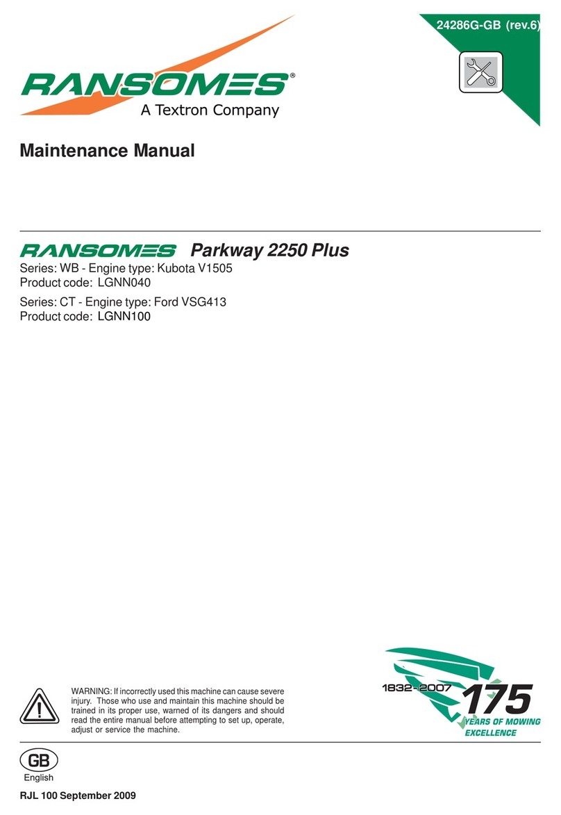 Ransomes Parkway 2250 Plus LGNN040 Maintenance manual