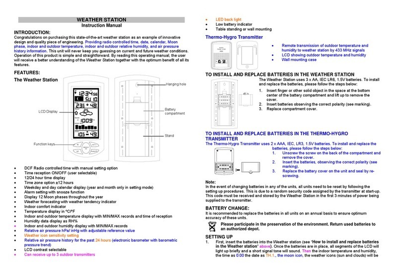 La Crosse WS9032 User manual