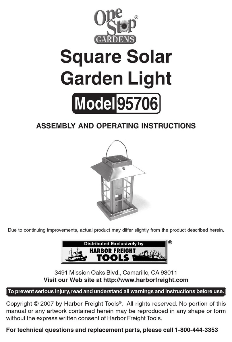Harbor Freight Tools 95706 Assembly and operating instructions