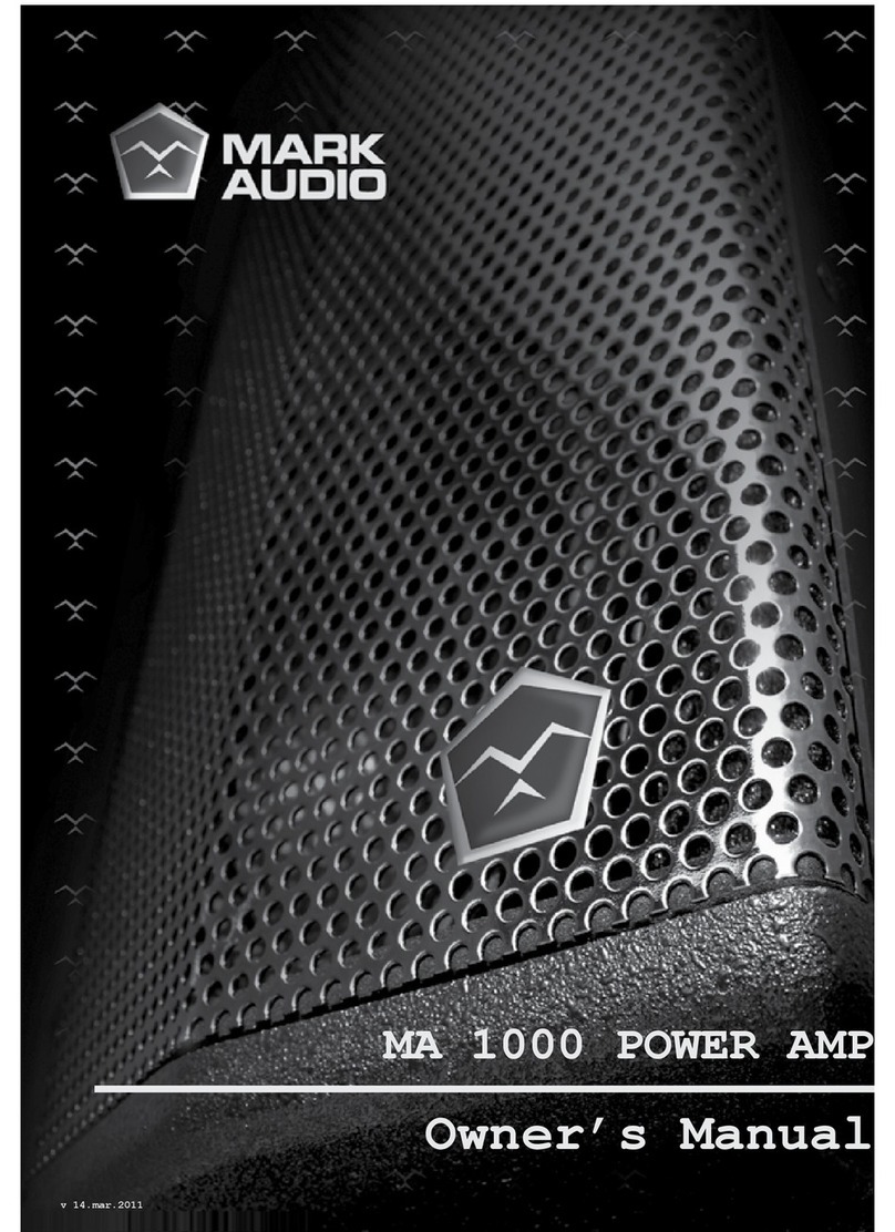 Mark Audio MA 1000 User manual