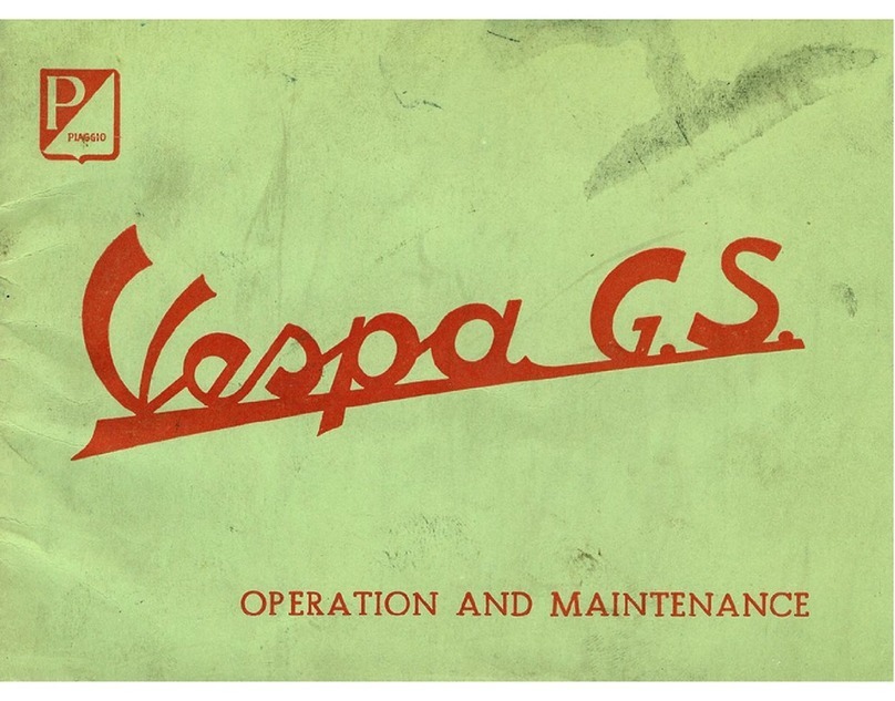 PIAGGIO Vespa G.S. Installation guide
