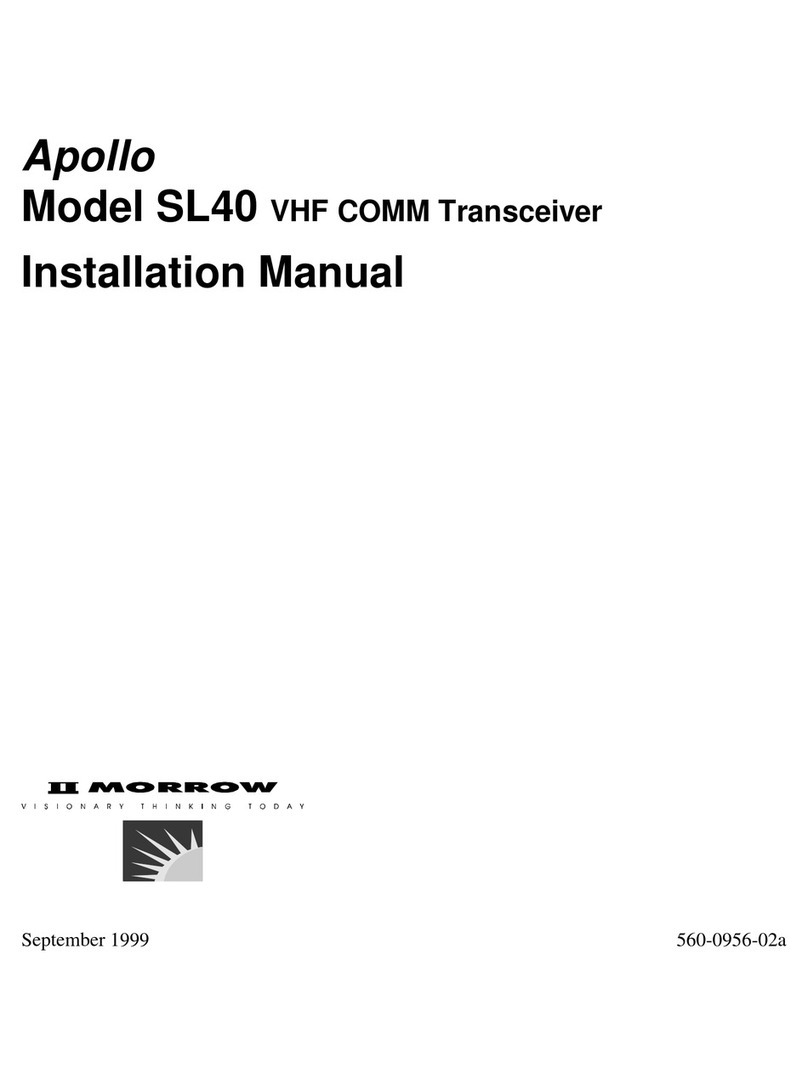 II Morrow Inc. Apollo SL40 installation manual