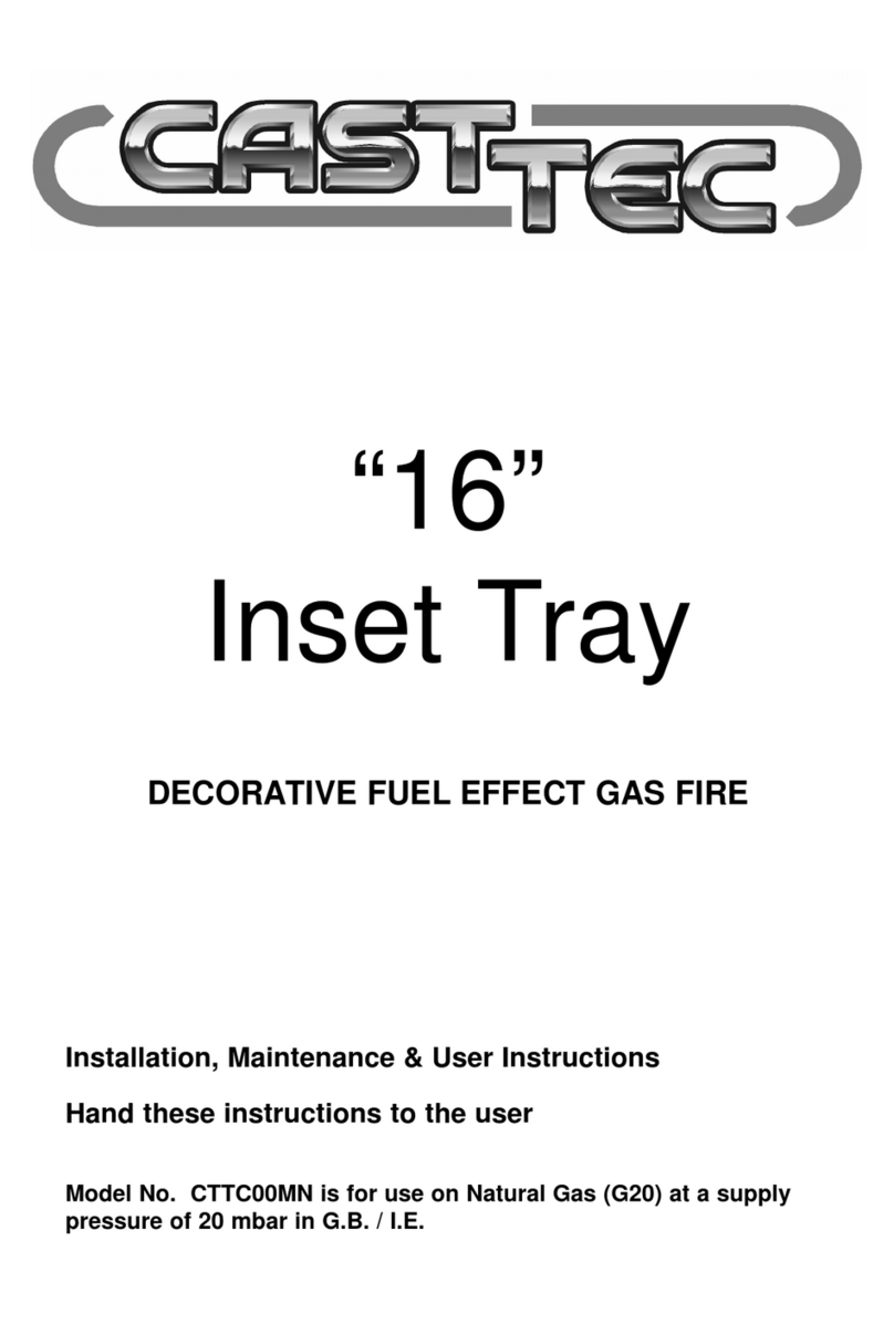 Cast Tec CTTC00MN Installation, maintenance & user instructions