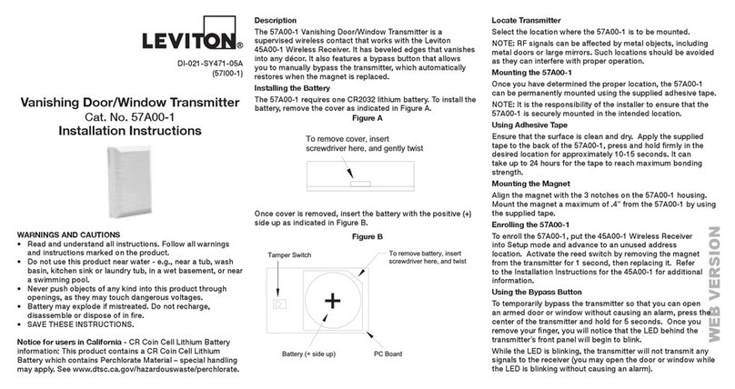 Leviton 57A00-1 installation instructions