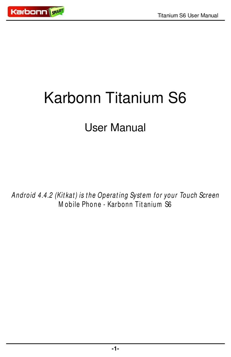 KARBONN Titanium S6 User manual