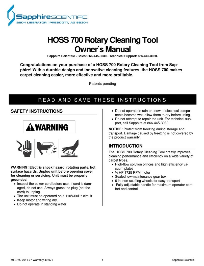 Sapphire Audio HOSS 700 owner's manual