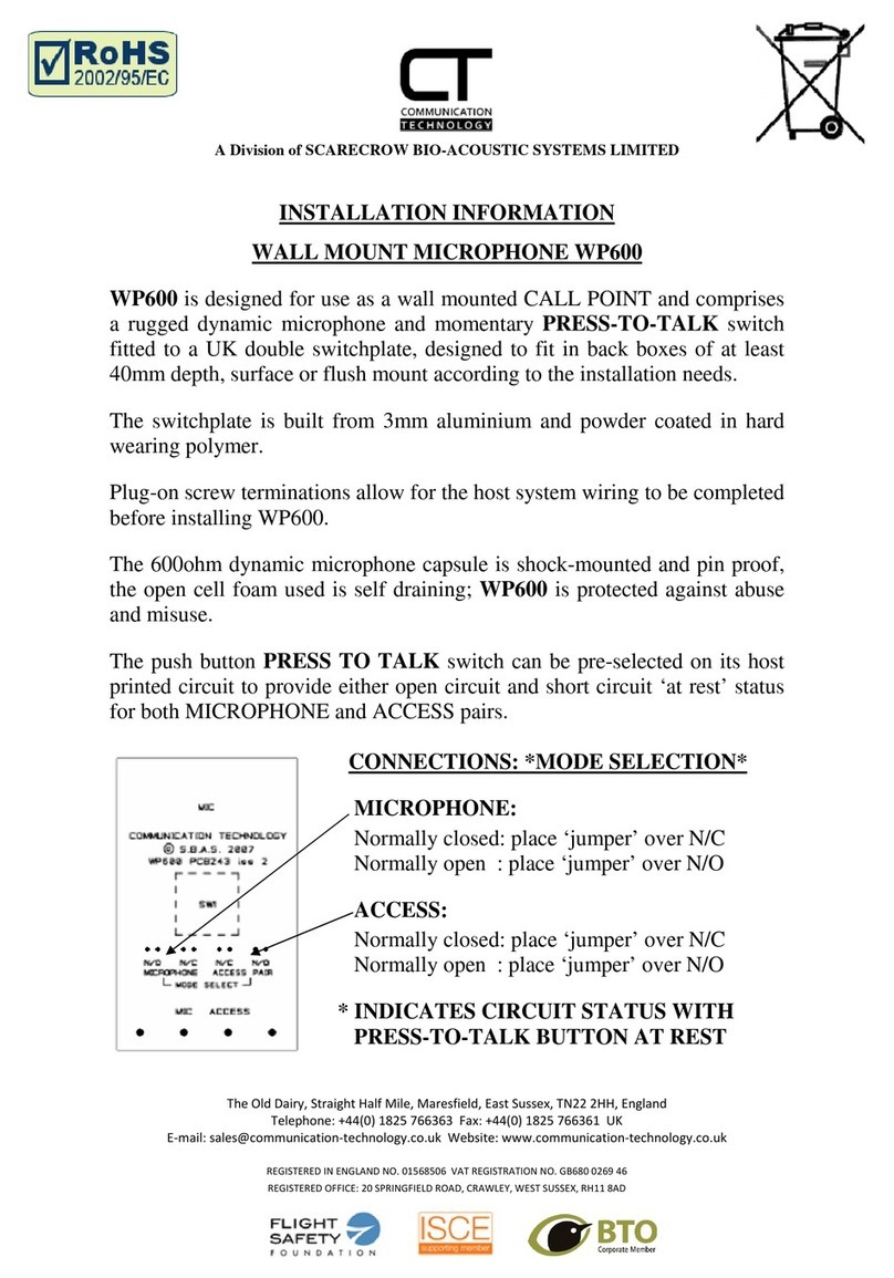CT WP600 installation instructions