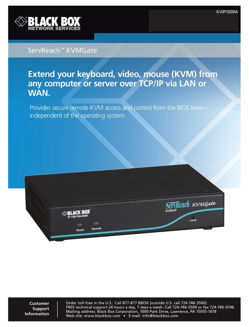 Black Box ServReach KVM Gate KVIP1000A user manual