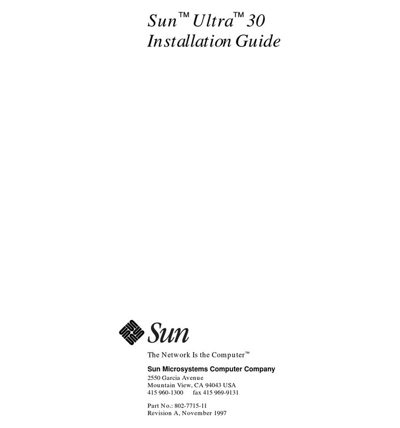 Sun Microsystems Ultra 30 User manual