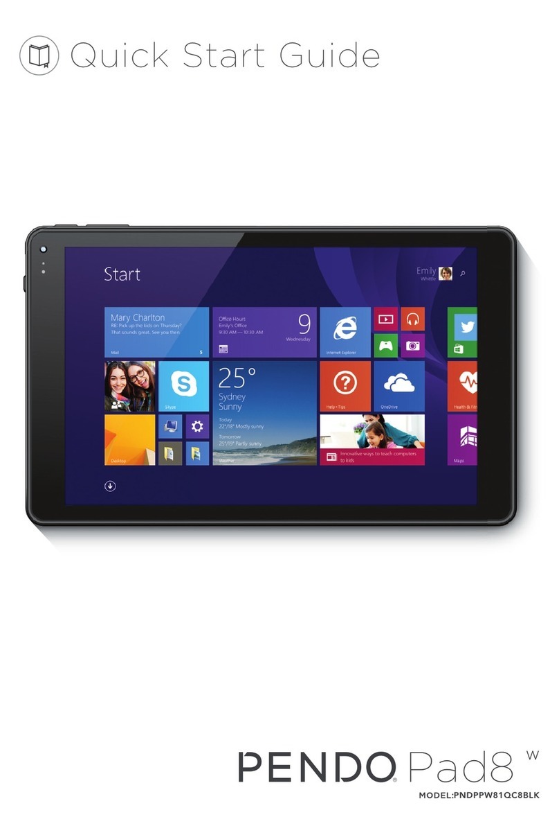 Pendo PENDOPAD 8 PNDPPW81QC8BLK quick start guide