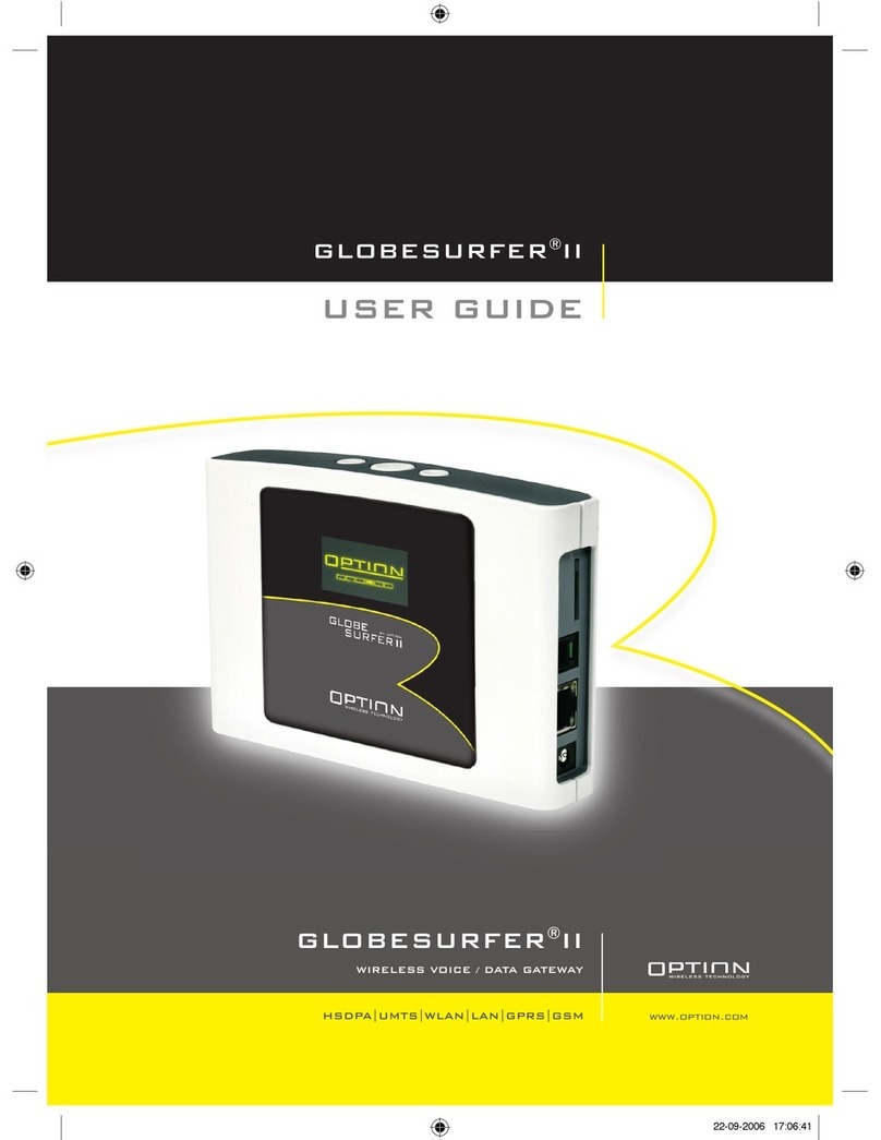 Option Audio Globe surfer II user guide