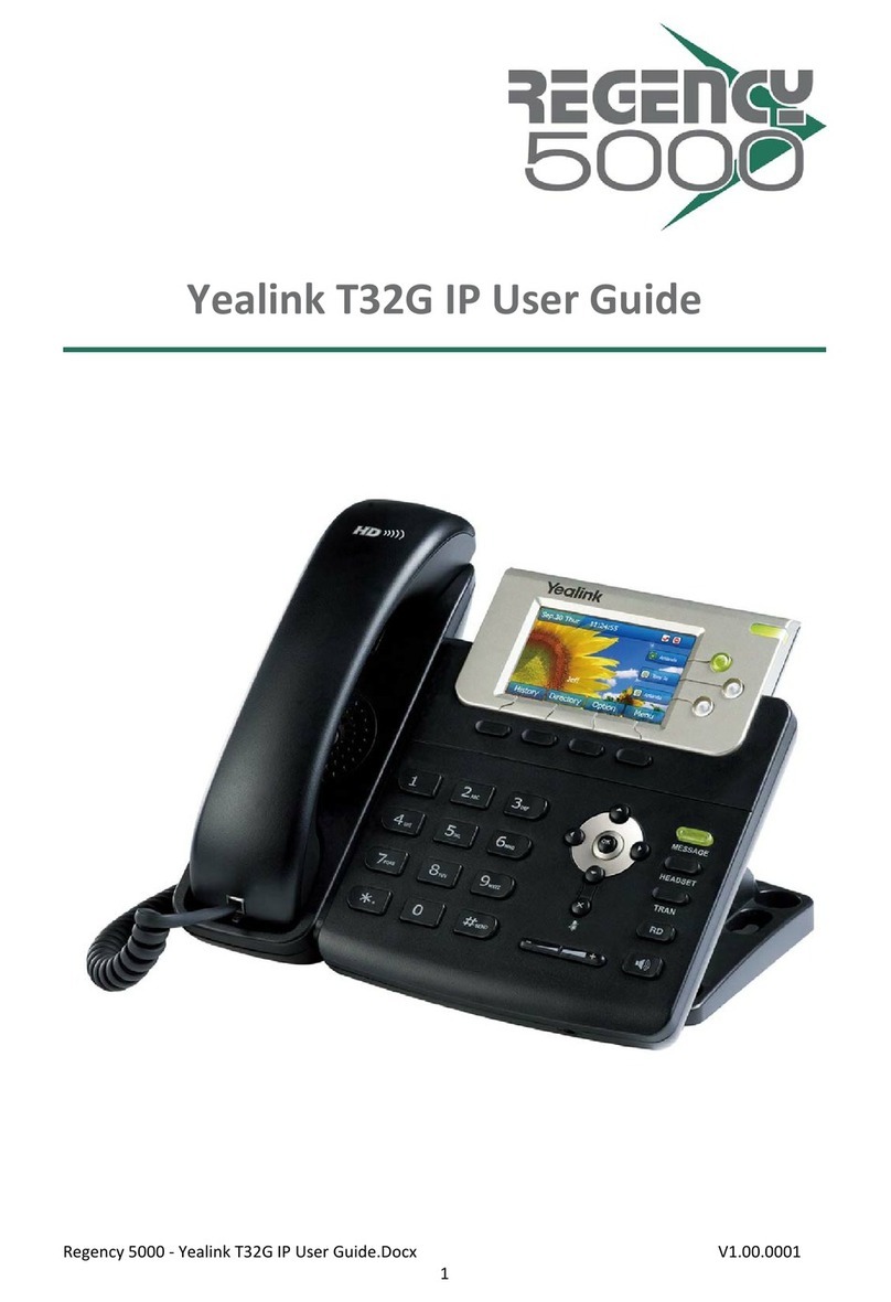 Regency 5000 Yealink R32G user guide