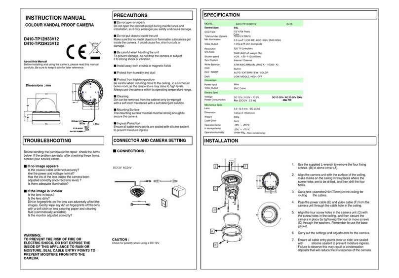 Vision Technology D410-TP12H33V12 instruction manual