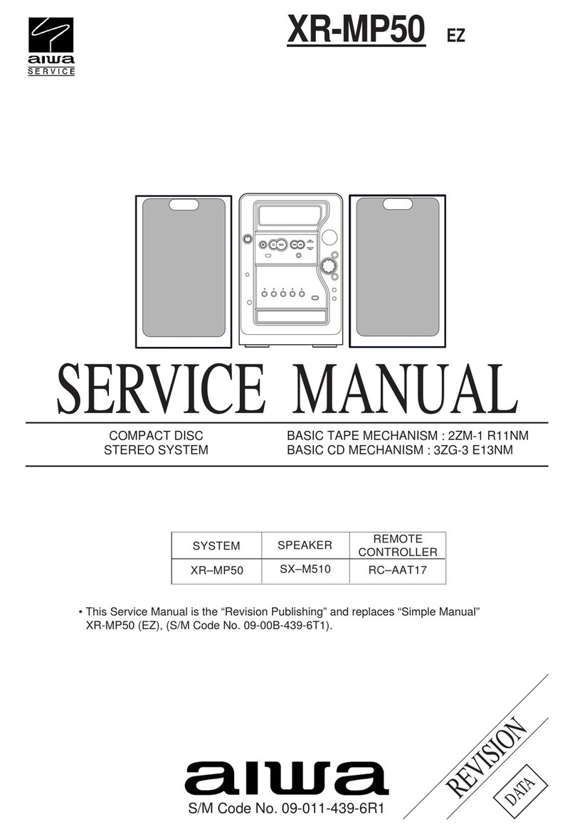 Aiwa XR-MP50 Service manual