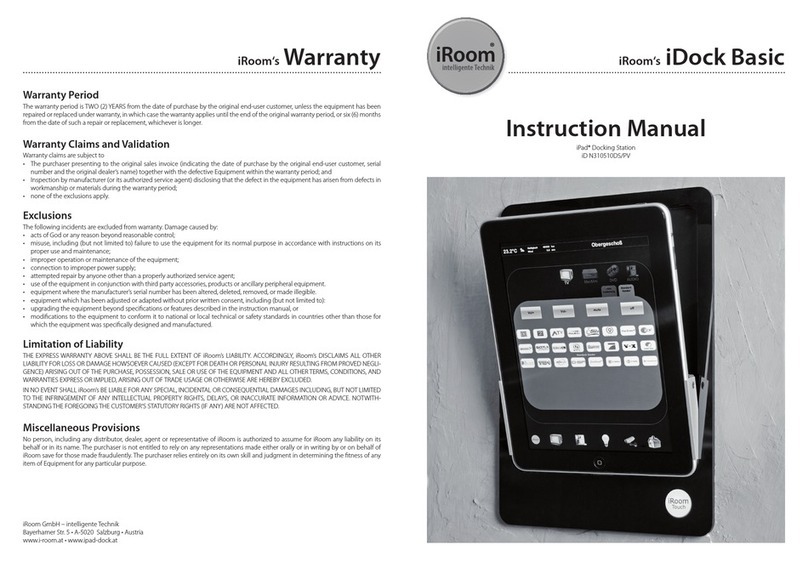 iRoom iDock Basic instruction manual