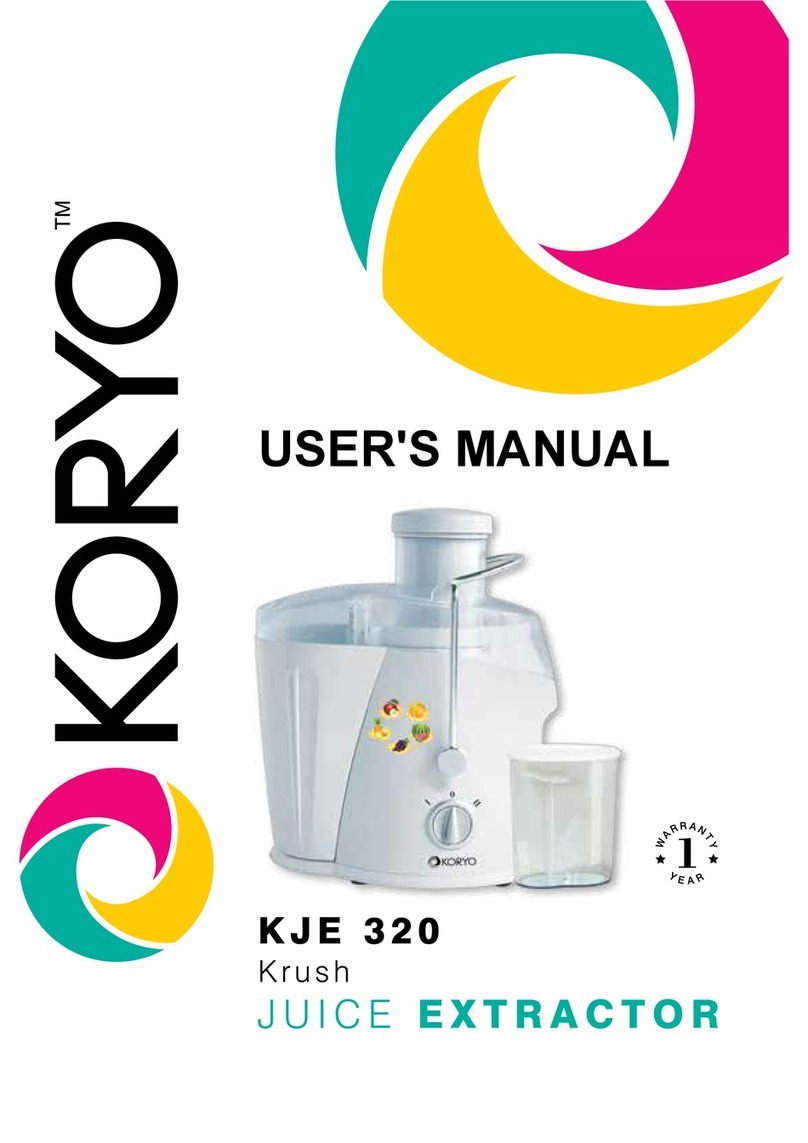 Koryo Krush KJE 320 user manual Koryo Krush KJE 320 user manual