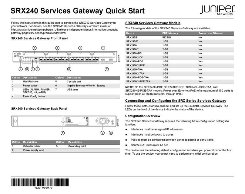 Juniper SRX240B User manual