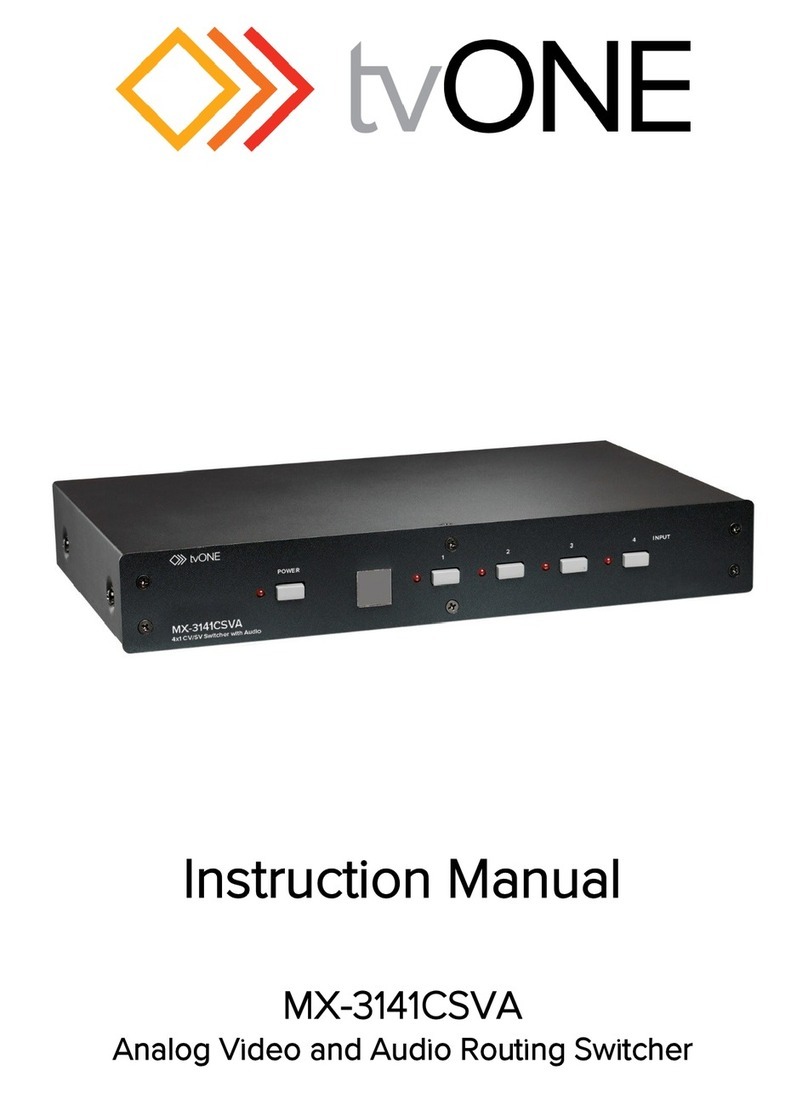 TV One MX-3141CSVA instruction manual