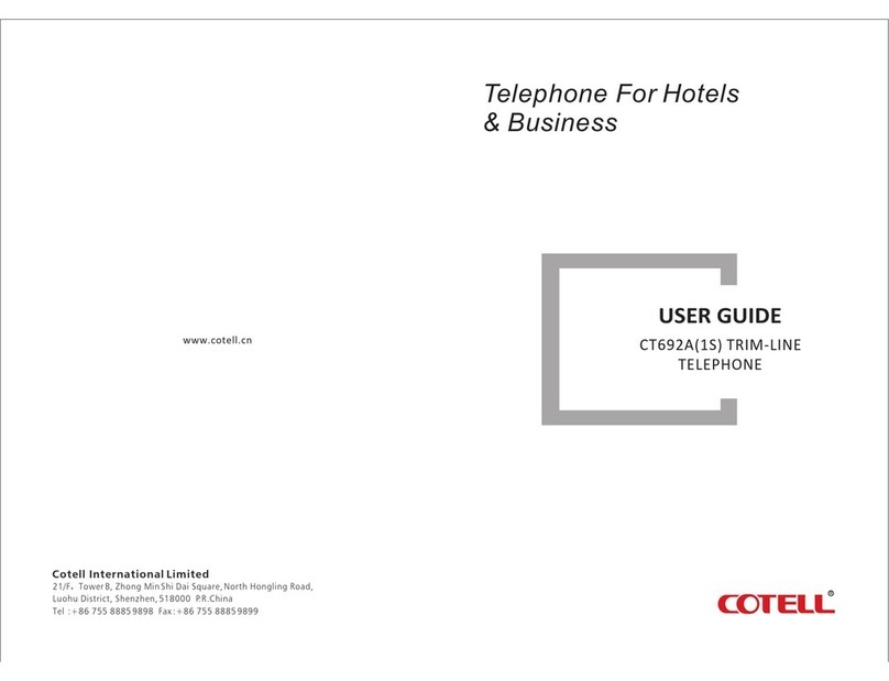 Cotell CT692A(1S) user guide