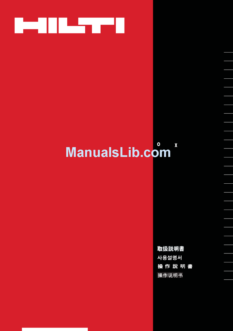 Hilti TE DRS-B operating instructions