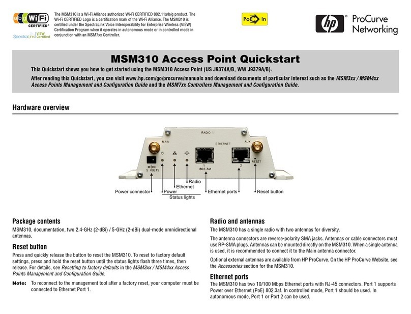 HP MSM310 User manual