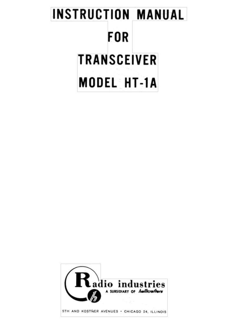 Radio Industries HT-1A instruction manual