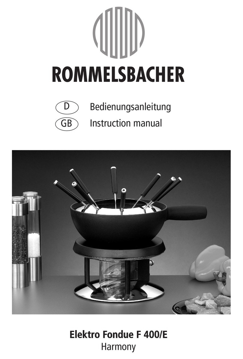 Rommelsbacher F 400/E Harmony instruction manual Rommelsbacher F 400/E Harmony instruction manual