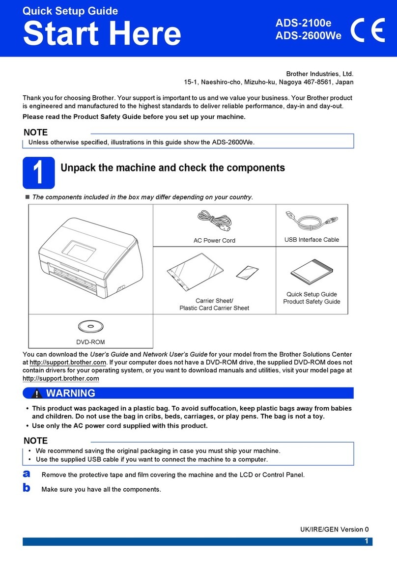 Brother ADS-2100e User manual