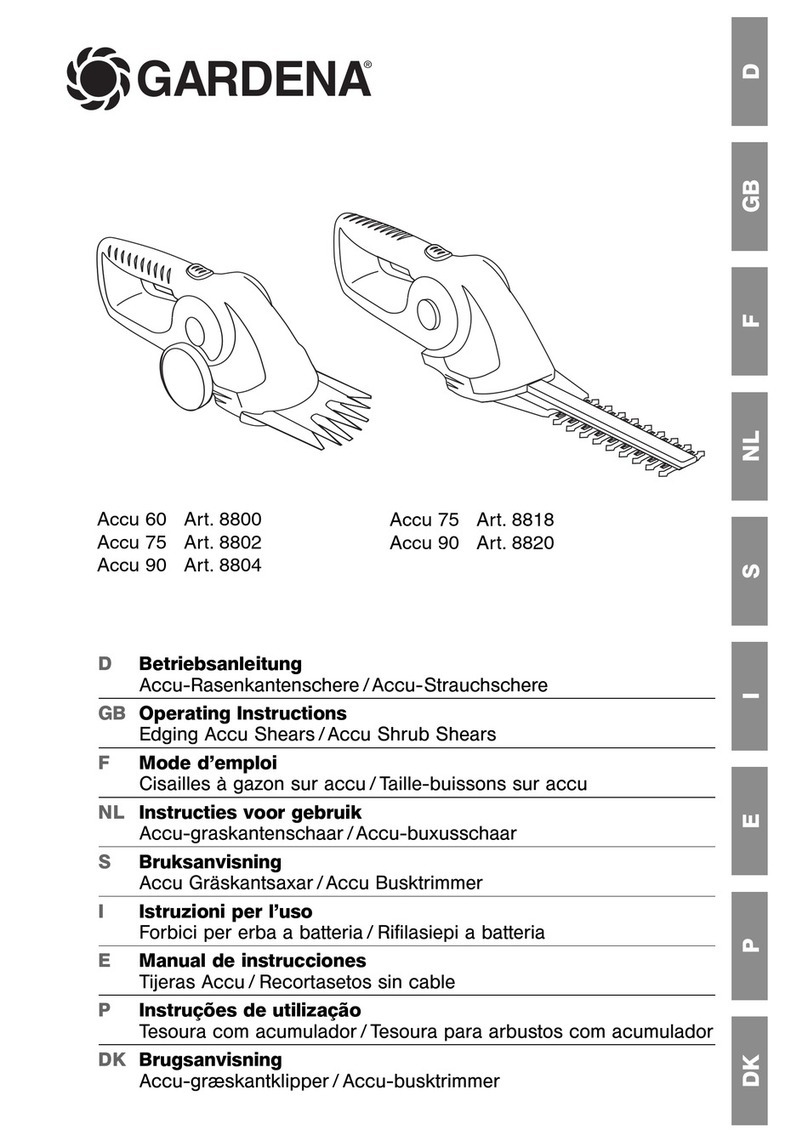 Gardena Accu 60 8800 operating instructions Gardena Accu 60 8800 operating instructions