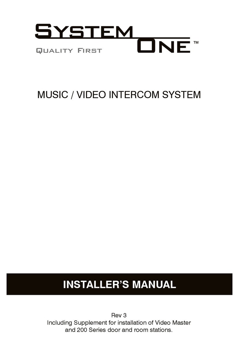 System One VM102 Installer manual